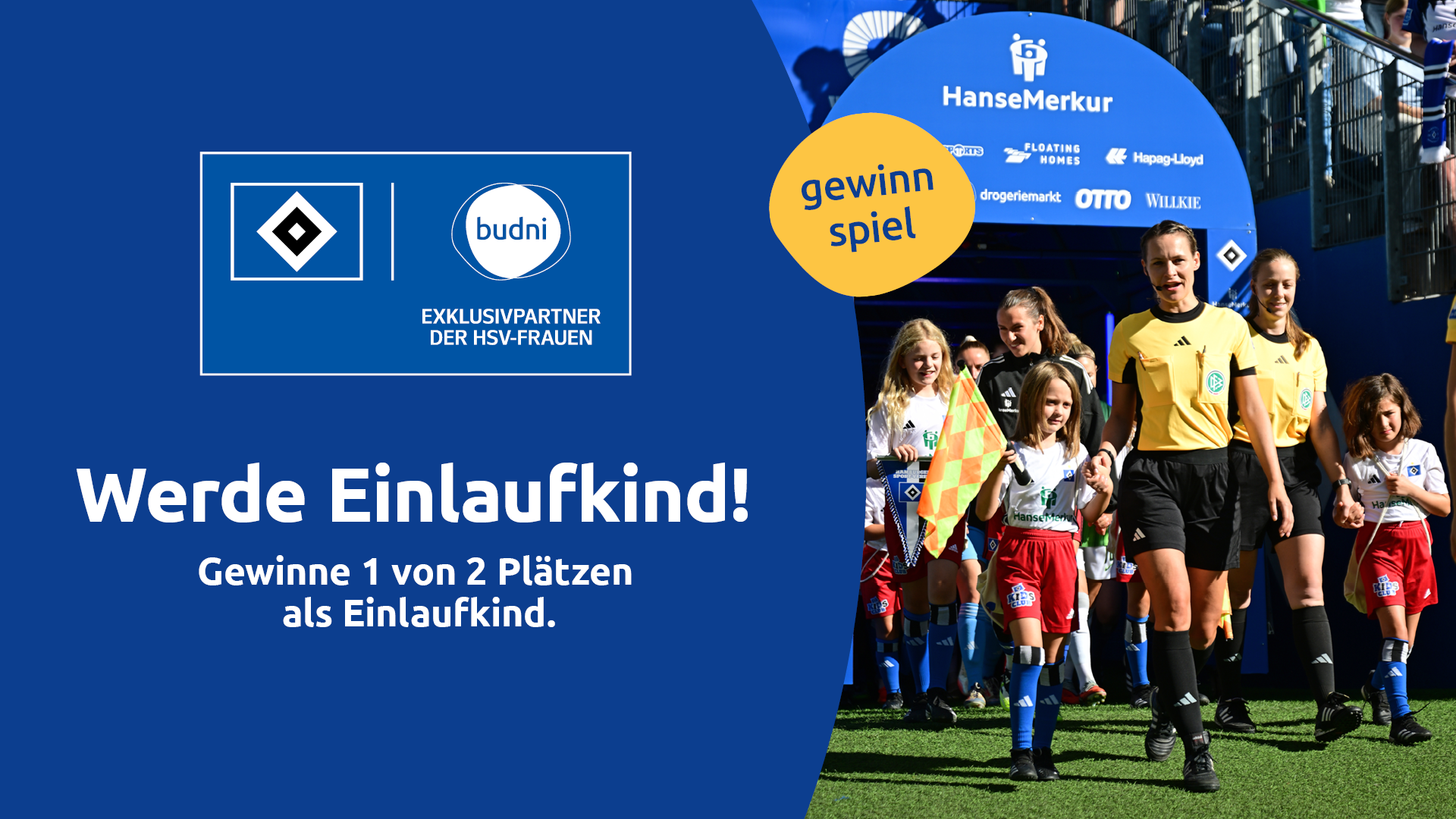 gewinne 1 von 2 plätzen als einlaufkind