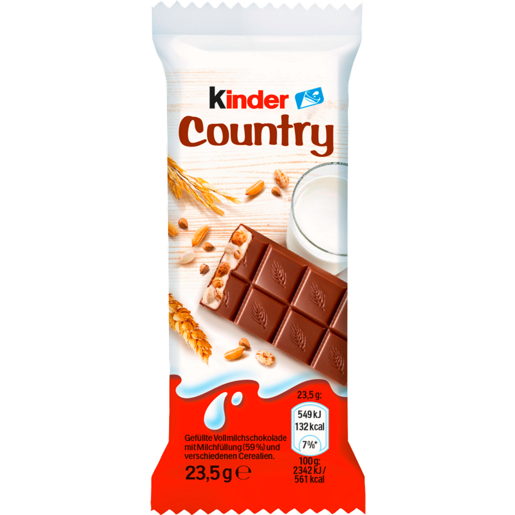 Country, gefüllte Vollmilchschokolade
