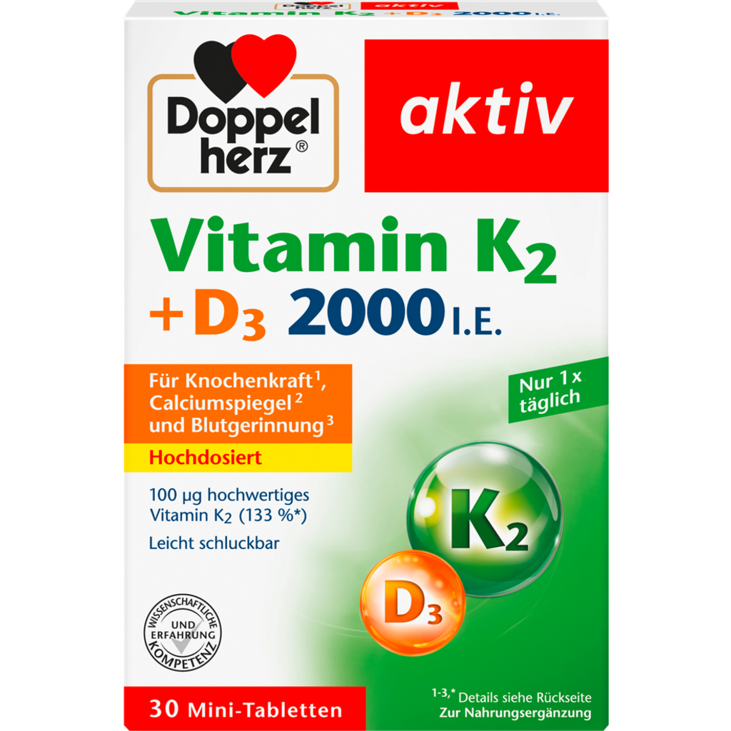 Vitamin K2+D3 2000 I.E.30Mini-Tabletten