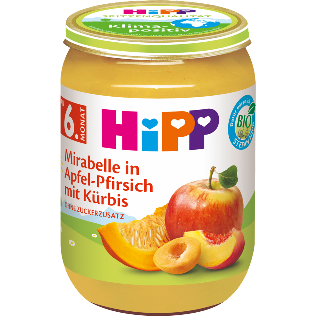 Mirabelle in Apfel-Pfirsich mit Kürbis ab 6.Monat
