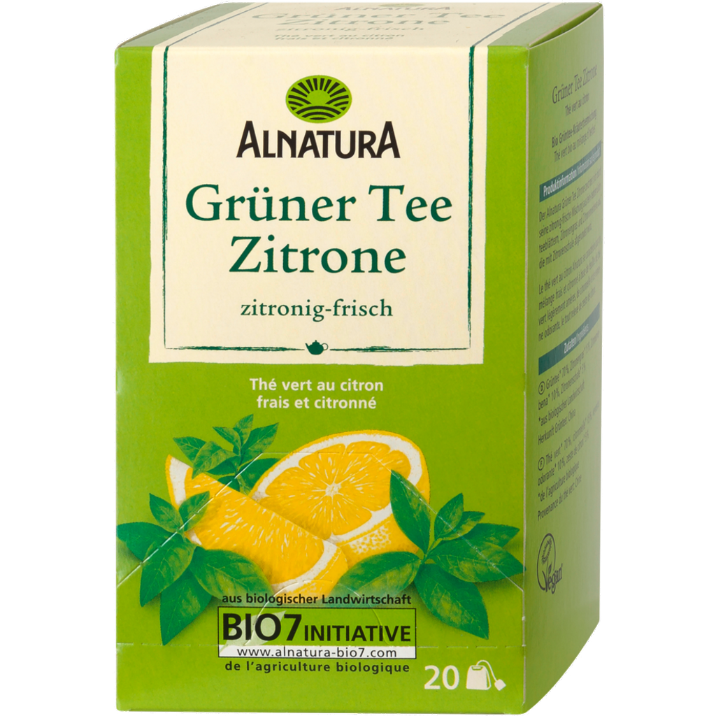 Grüner Tee Zitrone 20 Beutel a 2g