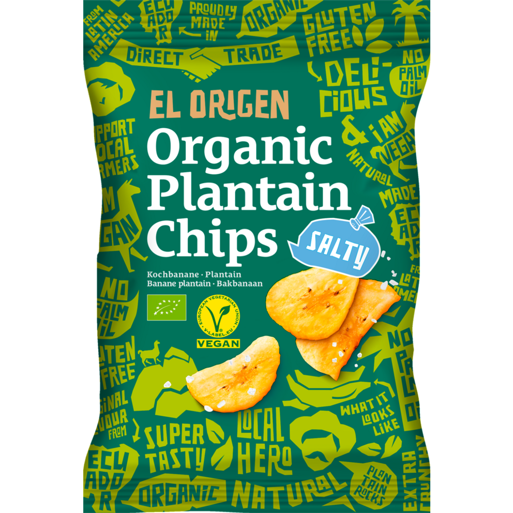 Organic Plantain Chips Salty